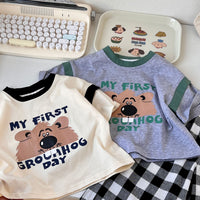Load image into Gallery viewer, Baby Kid Boys Letters Cartoon Print T-Shirts Wholesale 230407303
