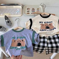 Load image into Gallery viewer, Baby Kid Boys Letters Cartoon Print T-Shirts Wholesale 230407303
