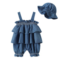Load image into Gallery viewer, Baby Girls Solid Color Rompers Wholesale 23040738
