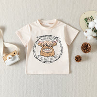 Load image into Gallery viewer, 2 Pieces Set Baby Kid Girls Letters Print T-Shirts And Cow Pants Wholesale 230407399
