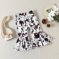 Load image into Gallery viewer, 2 Pieces Set Baby Kid Girls Letters Print T-Shirts And Cow Pants Wholesale 230407399
