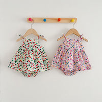 Load image into Gallery viewer, 2 Pieces Set Baby Girls Flower Print Tops And Shorts Wholesale 230407400
