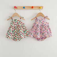 Load image into Gallery viewer, 2 Pieces Set Baby Girls Flower Print Tops And Shorts Wholesale 230407400
