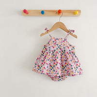 Load image into Gallery viewer, 2 Pieces Set Baby Girls Flower Print Tops And Shorts Wholesale 230407400
