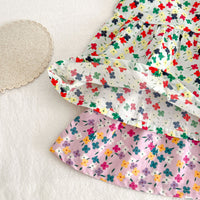 Load image into Gallery viewer, 2 Pieces Set Baby Girls Flower Print Tops And Shorts Wholesale 230407400
