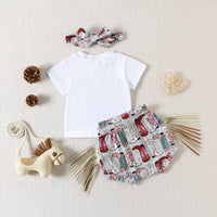 Load image into Gallery viewer, 2 Pieces Set Baby Girls Cartoon Print T-Shirts And Shorts Wholesale 230407418
