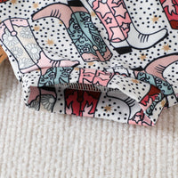 Load image into Gallery viewer, 2 Pieces Set Baby Girls Cartoon Print T-Shirts And Shorts Wholesale 230407418
