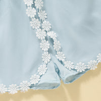 Load image into Gallery viewer, Kid Girls Solid Color Flower Rompers Wholesale 230407421
