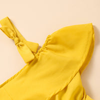 Load image into Gallery viewer, Kid Girls Solid Color Flower Rompers Wholesale 230407421
