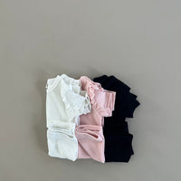 Load image into Gallery viewer, 2 Pieces Set Baby Girls Solid Color Tops And Pants Wholesale 230407449
