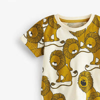 Load image into Gallery viewer, 2 Pieces Set Baby Kid Girls Animals Print T-Shirts And Shorts Wholesale 230407457
