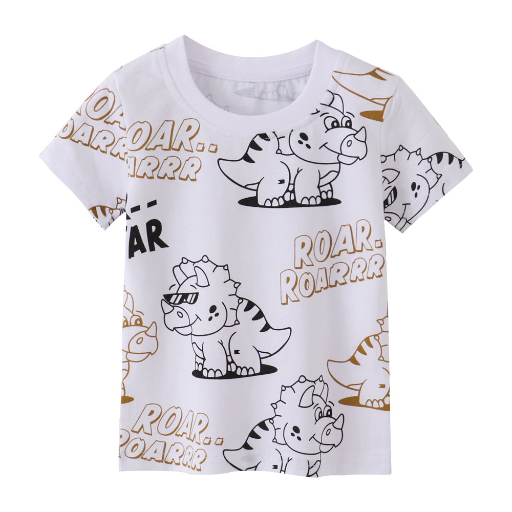 Baby Kid Boys Letters Animals Print T-Shirts Wholesale 230407458