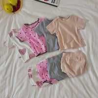 Load image into Gallery viewer, 2 Pieces Set Baby Unisex Solid Color T-Shirts And Shorts Wholesale 230407529
