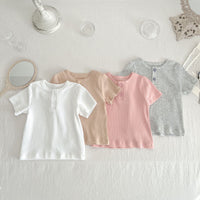 Load image into Gallery viewer, Baby Unisex Solid Color T-Shirts Wholesale 230407530

