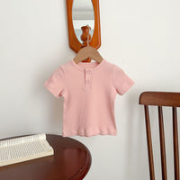 Load image into Gallery viewer, Baby Unisex Solid Color T-Shirts Wholesale 230407530
