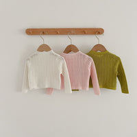 Load image into Gallery viewer, Baby Girls Solid Color Cardigan Knitwear Wholesale 230407561
