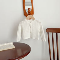 Load image into Gallery viewer, Baby Girls Solid Color Cardigan Knitwear Wholesale 230407561
