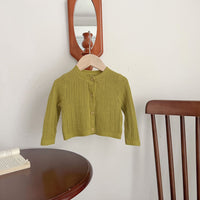 Load image into Gallery viewer, Baby Girls Solid Color Cardigan Knitwear Wholesale 230407561
