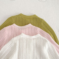 Load image into Gallery viewer, Baby Girls Solid Color Cardigan Knitwear Wholesale 230407561
