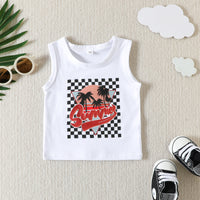 Load image into Gallery viewer, 2 Pieces Set Baby Kid Boys Letters Print Tank Tops And Solid Color Shorts Wholesale 23040761
