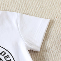 Load image into Gallery viewer, 2 Pieces Set Baby Kid Boys Letters Print T-Shirts And Solid Color Shorts Wholesale 23040765
