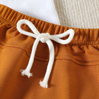 Load image into Gallery viewer, 2 Pieces Set Baby Kid Boys Letters Print T-Shirts And Solid Color Shorts Wholesale 23040765
