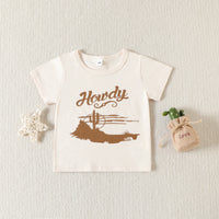 Load image into Gallery viewer, 2 Pieces Set Baby Kid Girls Letters Print T-Shirts Cartoon Plant And Alphabet Shorts Wholesale 23040766
