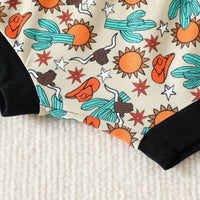 Load image into Gallery viewer, 2 Pieces Set Baby Kid Girls Letters Print T-Shirts Cartoon Plant And Alphabet Shorts Wholesale 23040766
