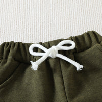 Load image into Gallery viewer, 2 Pieces Set Baby Kid Girls Boys Striped Tank Tops And Solid Color Shorts Wholesale 23040769
