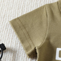 Load image into Gallery viewer, 2 Pieces Set Baby Kid Boys Letters T-Shirts And Solid Color Shorts Wholesale 23040777
