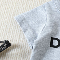 Load image into Gallery viewer, 2 Pieces Set Baby Kid Boys Letters T-Shirts And Solid Color Shorts Wholesale 23040777
