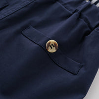 Load image into Gallery viewer, 2 Pieces Set Baby Kid Boys Solid Color Bow Shirts And Suits Rompers Wholesale 23041102
