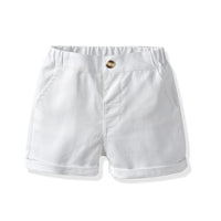 Load image into Gallery viewer, 2 Pieces Set Baby Kid Boys Print Polo Shirts And Solid Color Shorts Wholesale 23041106
