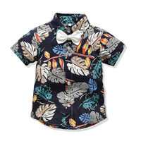 Load image into Gallery viewer, Baby Kid Boys Plant Print Tops Wholesale 23041109
