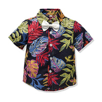 Load image into Gallery viewer, Baby Kid Boys Plant Print Tops Wholesale 23041109
