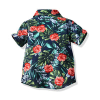 Load image into Gallery viewer, 2 Pieces Set Baby Kid Boys Bow Shirts And Solid Color Shorts Wholesale 23041110
