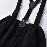 Load image into Gallery viewer, 2 Pieces Set Baby Kid Boys Dressy Solid Color Bow Shirts And Rompers Wholesale 230411110
