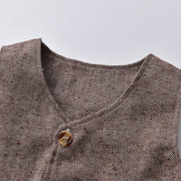 Load image into Gallery viewer, 3 Pieces Set Baby Kid Boys Dressy Solid Color Bow Shirts Vests Waistcoats And Jumpsuits Wholesale 230411111
