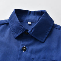 Load image into Gallery viewer, 2 Pieces Set Baby Kid Boys Dressy Solid Color Bow Shirts And Rompers Wholesale 230411112
