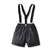 Load image into Gallery viewer, 2 Pieces Set Baby Kid Boys Dressy Solid Color Bow Shirts And Rompers Wholesale 230411112
