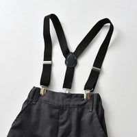 Load image into Gallery viewer, 2 Pieces Set Baby Kid Boys Dressy Solid Color Bow Shirts And Rompers Wholesale 230411112
