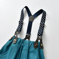 Load image into Gallery viewer, 2 Pieces Set Baby Kid Boys Dressy Striped Bow Shirts And Solid Color Jumpsuits Wholesale 230411114
