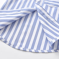 Load image into Gallery viewer, 2 Pieces Set Baby Kid Boys Dressy Striped Bow Shirts And Solid Color Jumpsuits Wholesale 230411114
