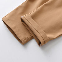 Load image into Gallery viewer, 2 Pieces Set Baby Kid Boys Dressy Striped Bow Shirts And Solid Color Jumpsuits Wholesale 230411114
