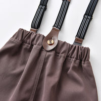 Load image into Gallery viewer, 2 Pieces Set Baby Kid Boys Dressy Solid Color Bow Shirts And Jumpsuits Wholesale 230411115
