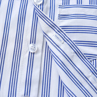 Load image into Gallery viewer, 2 Pieces Set Baby Kid Boys Dressy Striped Bow Shirts And Solid Color Jumpsuits Wholesale 230411120
