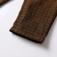 Load image into Gallery viewer, 2 Pieces Set Baby Kid Boys Dressy Bow Shirts And Checked Jumpsuits Wholesale 230411122
