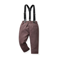 Load image into Gallery viewer, 2 Pieces Set Baby Kid Boys Dressy Polka dots Bow Shirts And Solid Color Jumpsuits Wholesale 230411123
