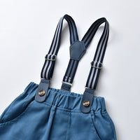 Load image into Gallery viewer, 3 Pieces Set Baby Kid Boys Dressy Flower Bow Print Shirts Solid Color Vests Waistcoats And Jumpsuits Wholesale 230411128
