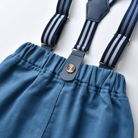 Load image into Gallery viewer, 3 Pieces Set Baby Kid Boys Dressy Flower Bow Print Shirts Solid Color Vests Waistcoats And Jumpsuits Wholesale 230411128
